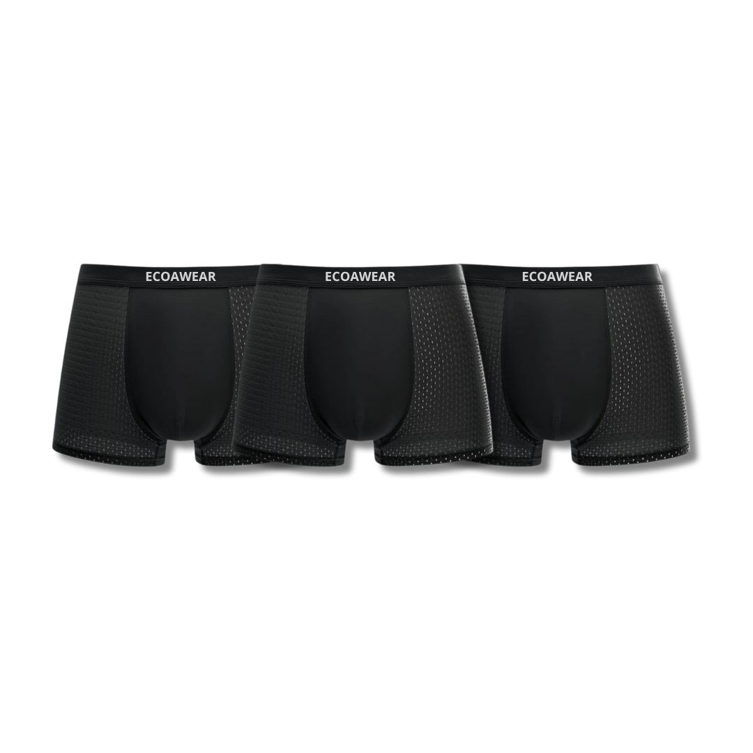 3er-Pack Premium-Boxershorts – SCHWARZ