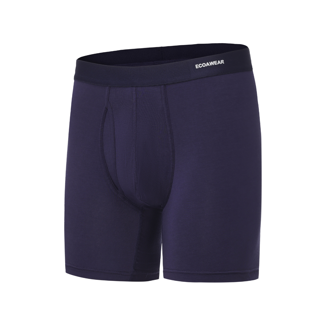 ECOAWEAR® Klassische Bambusboxershorts mit längeren Beinen und Tasche