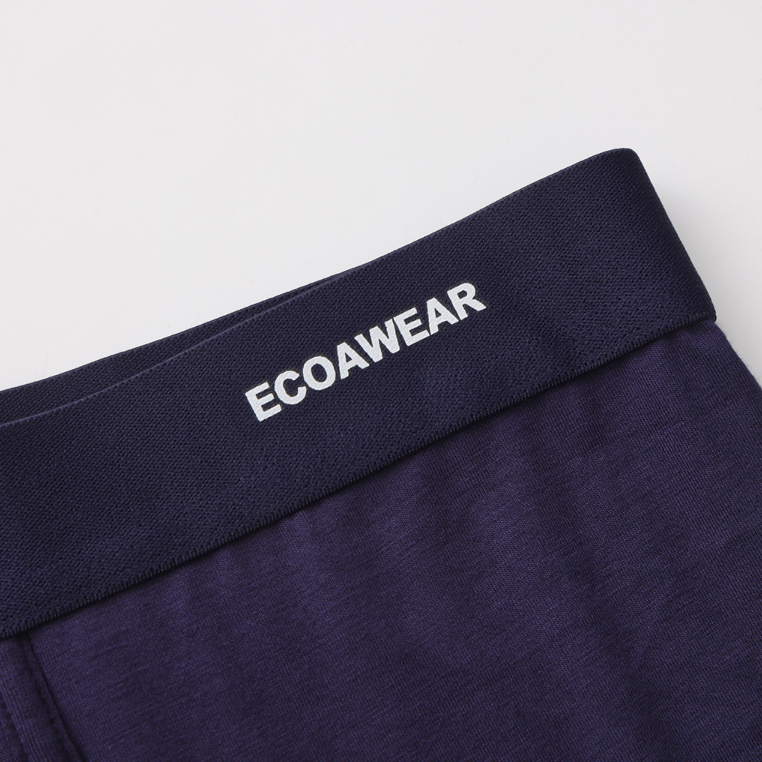 ECOAWEAR® Klassische Bambusboxershorts mit längeren Beinen und Tasche