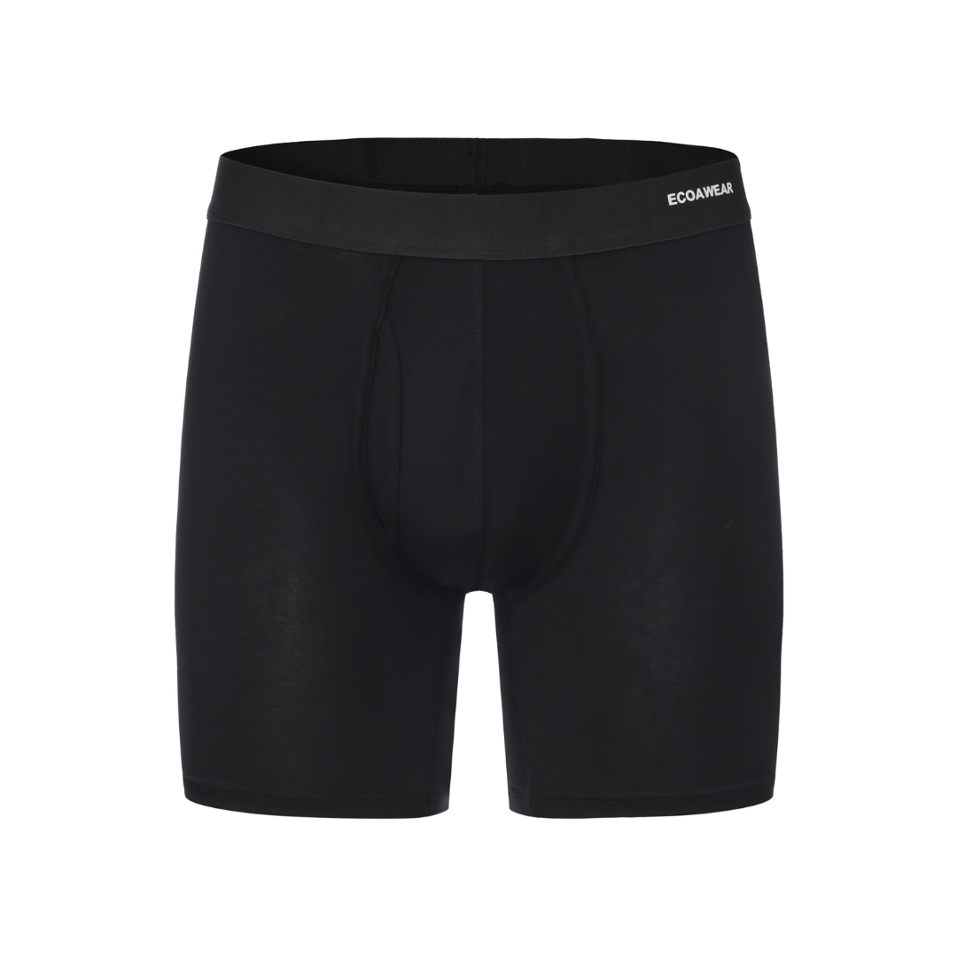 ECOAWEAR® Klassische Bambusboxershorts mit längeren Beinen und Tasche