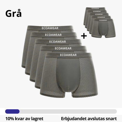 ECOAWEAR® Bambus-Boxershorts, 5er-Pack, Grau | 5 Paar gratis dazu