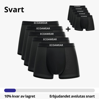 ECOAWEAR® Bambus-Boxershorts, 5er-Pack, Schwarz | 5 extra GRATIS
