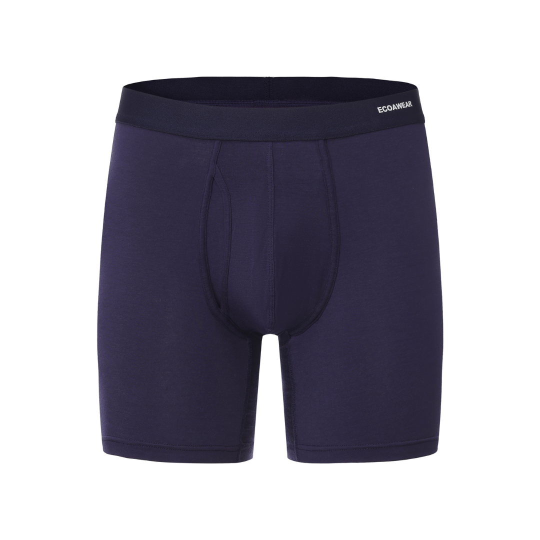 ECOAWEAR® Klassische Bambusboxershorts mit längeren Beinen und Tasche