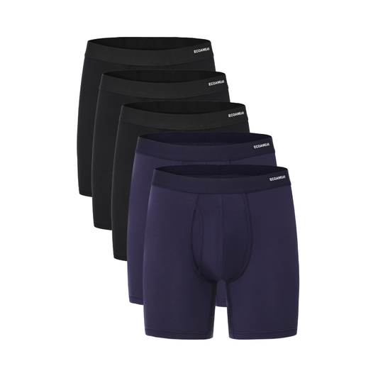 ECOAWEAR® Klassische Bambusboxershorts mit längeren Beinen und Tasche