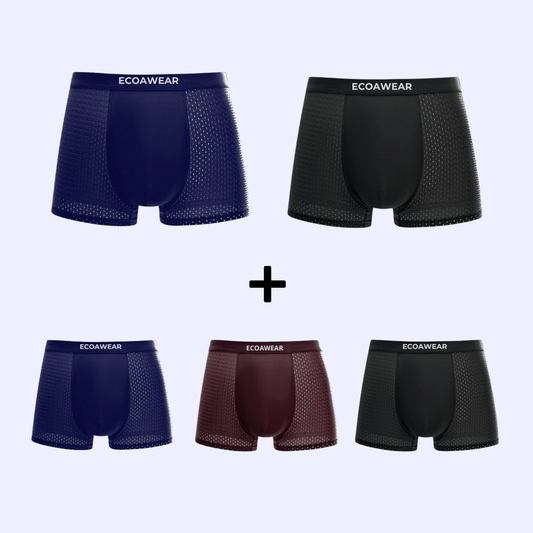 ECOAWEAR™ Bambus-Boxershorts, 5er-Pack | 7 extra GRATIS